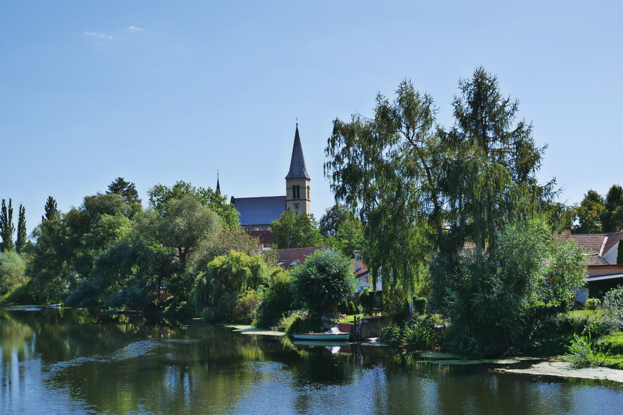 Church by the river